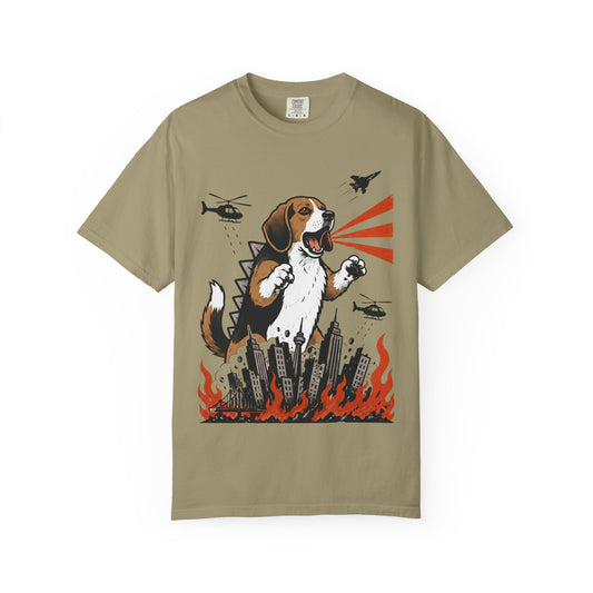 Unleashed Beagle T-Shirt in Khaki from When Dogs Fly