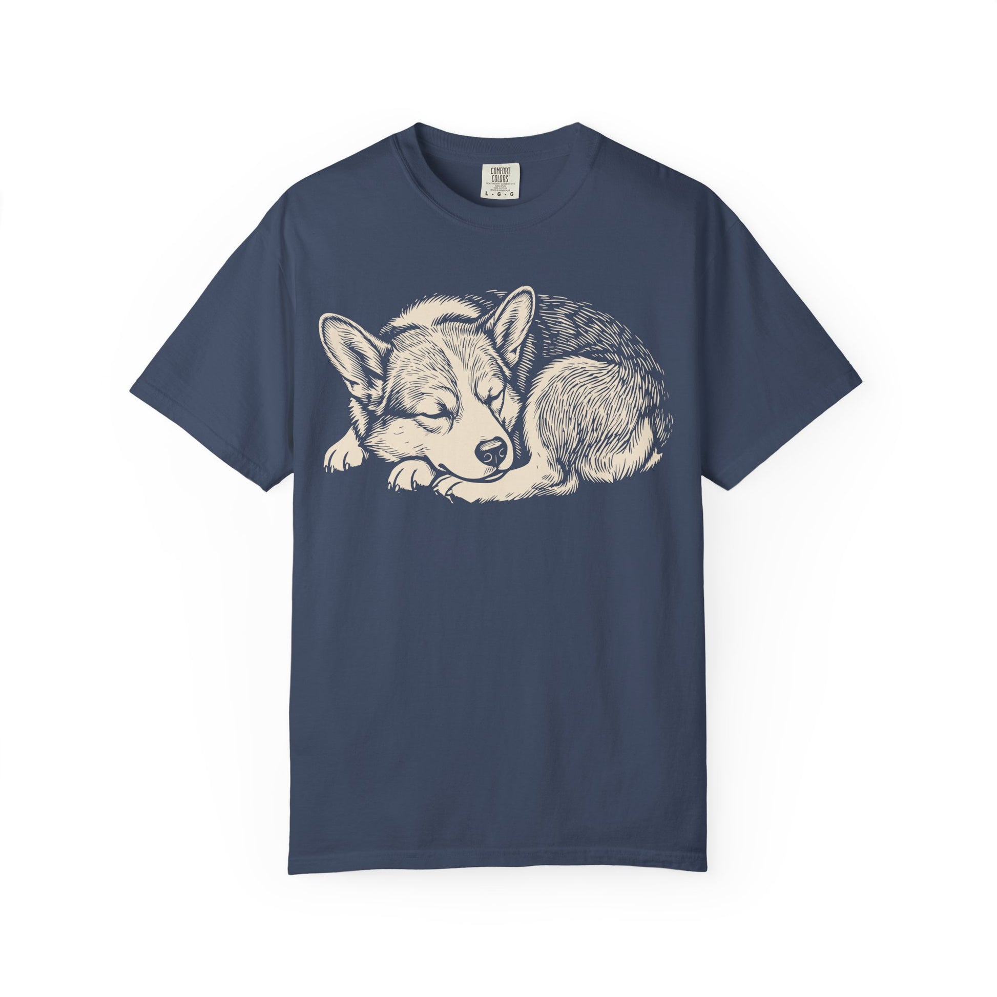 Cozy Nap Time Corgi T-Shirt from When Dogs Fly