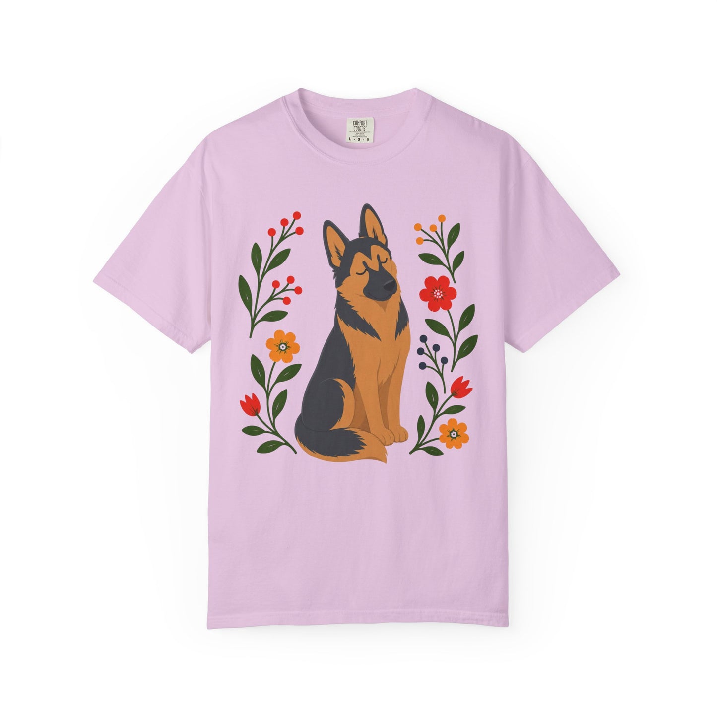 Wildflower Daydreaming German Shepherd T-Shirt