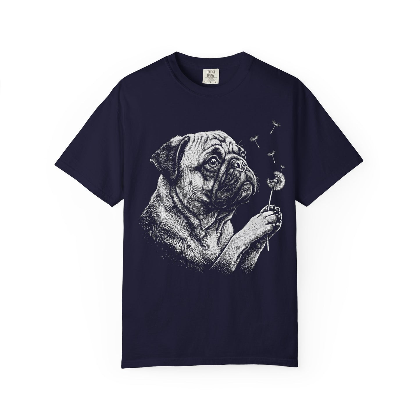 Pug Dandelion Seeds T-Shirt