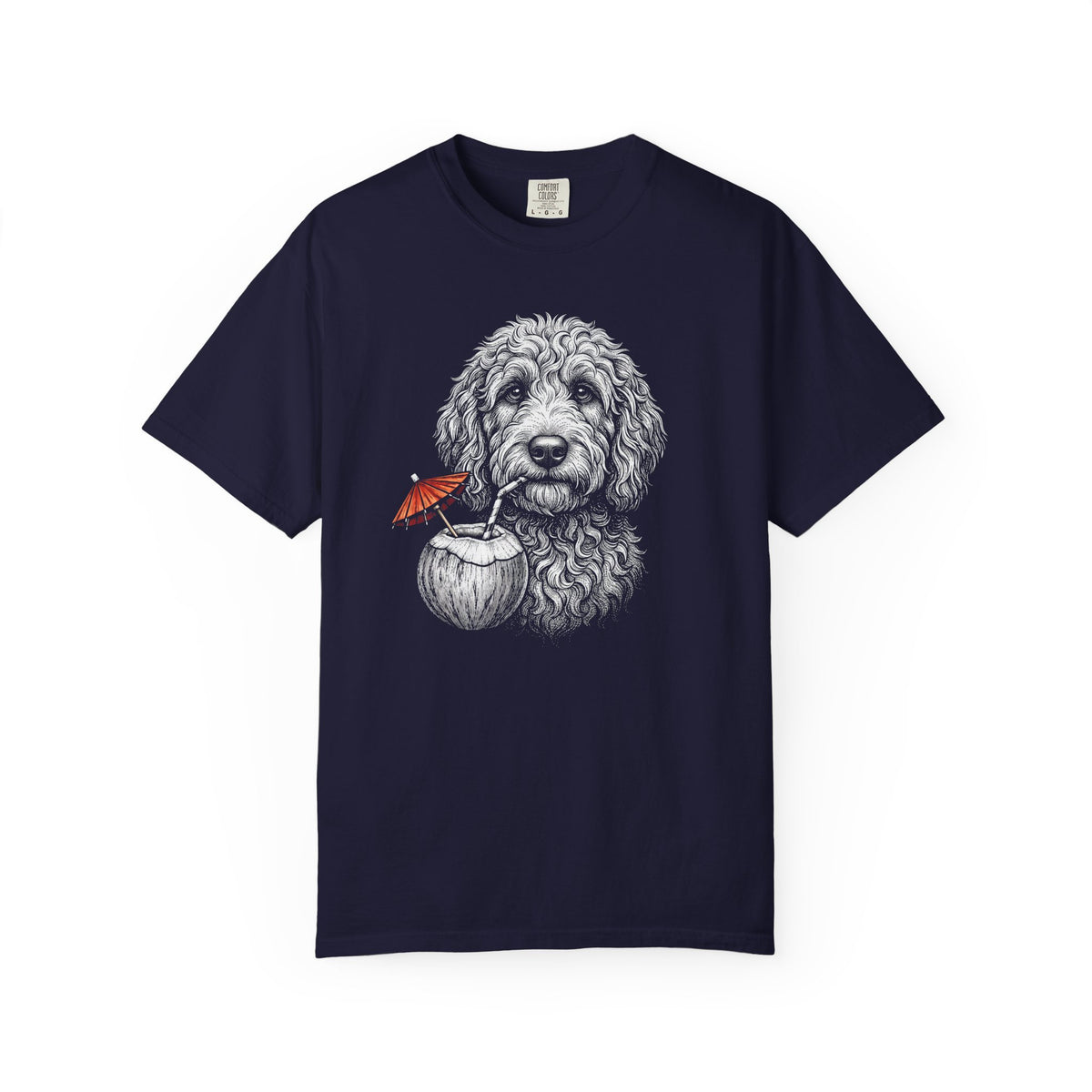 Island Time Doodle T-Shirt in True Navy from When Dogs Fly