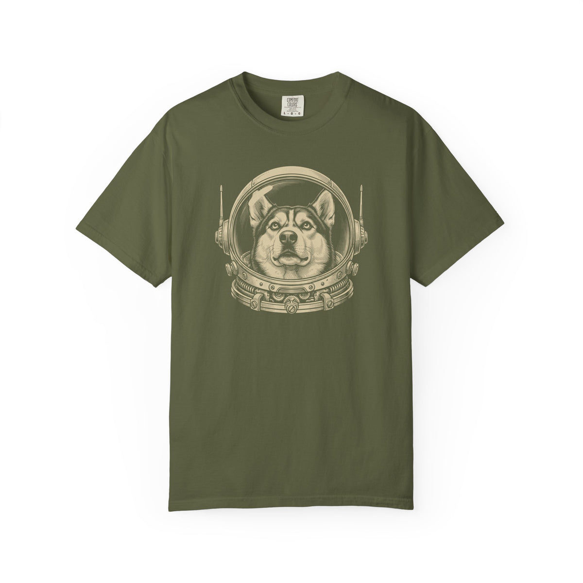 Astronaut Siberian Husky T-Shirt in Hemp from When Dogs Fly