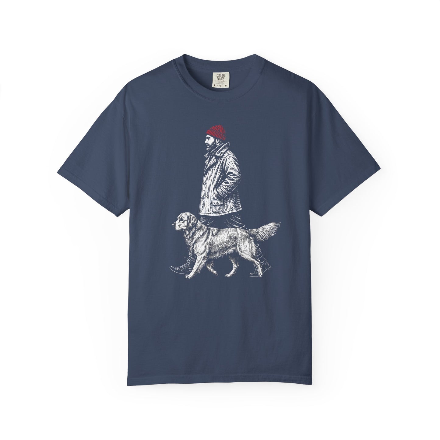 Good Company Vintage Golden Retriever T-Shirt in Midnight from When Dogs Fly