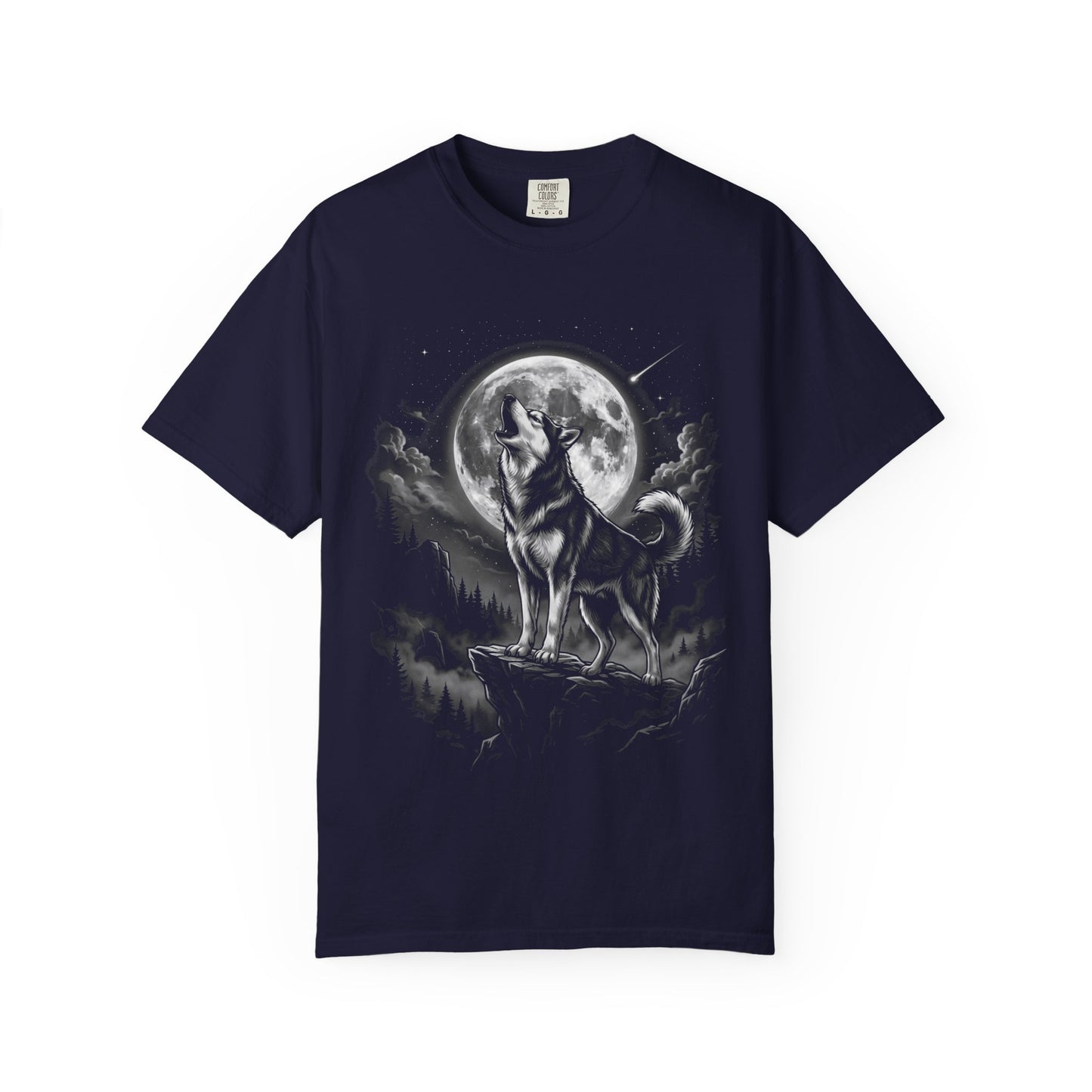 Born to Howl Siberian Husky T-Shirt in True Navy from When Dogs Fly