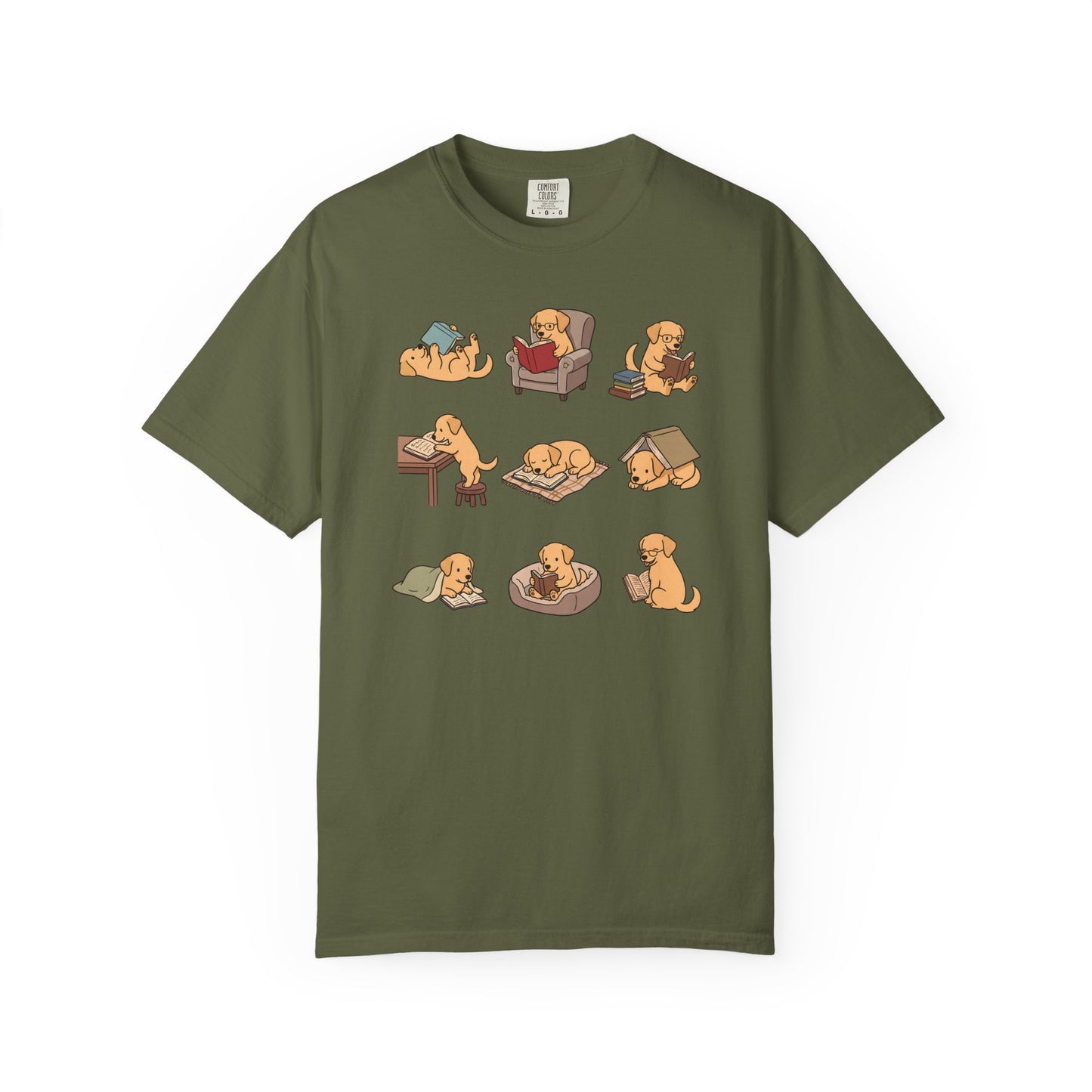 Labrador Retriever Book Club T-Shirt in Hemp from When Dogs Fly