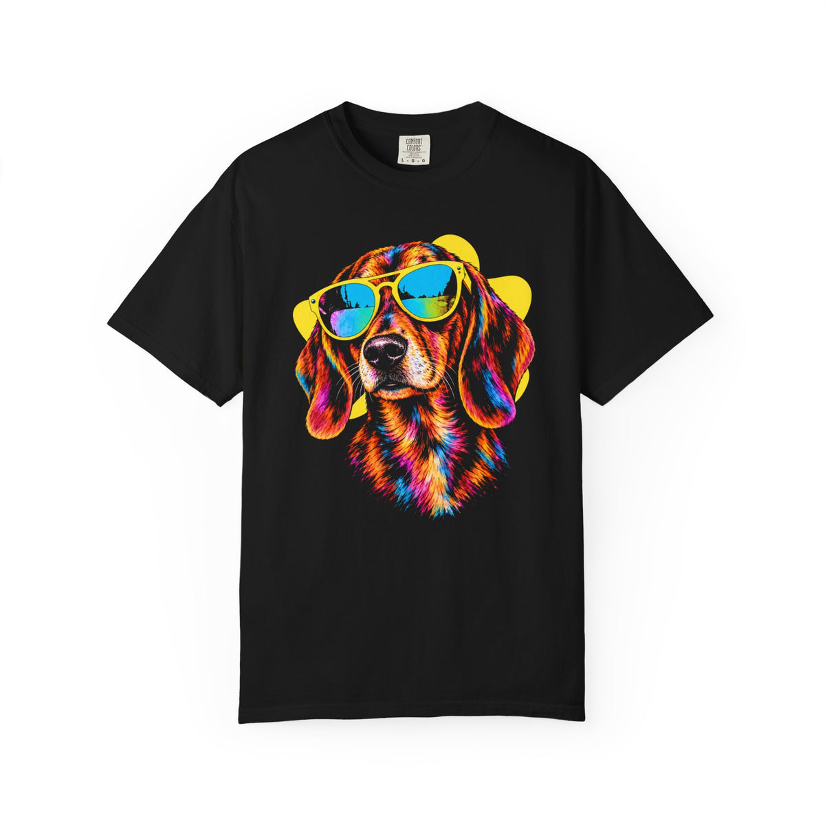 Pawsitively Stylish Dachshund T-Shirt in Black from When Dogs Fly