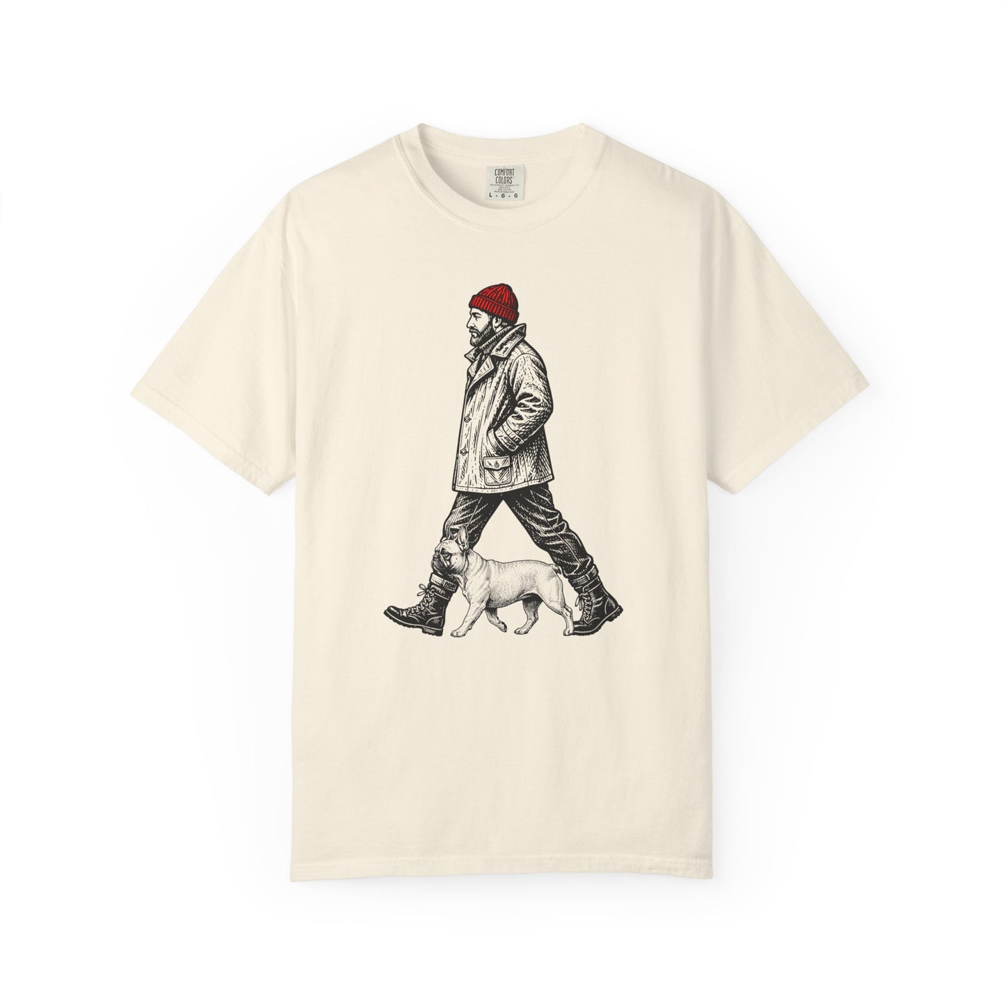 Good Company Vintage French Bulldog T-Shirt in Ivory from When Dogs Fly