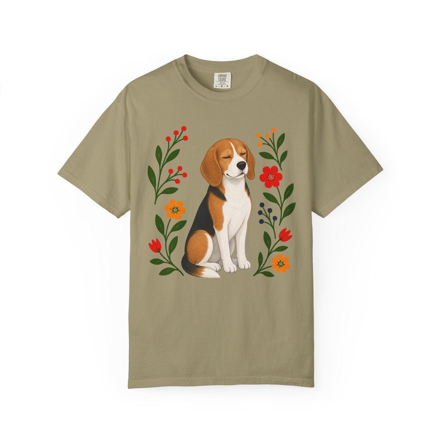 Wildflower Daydreaming Beagle T-Shirt