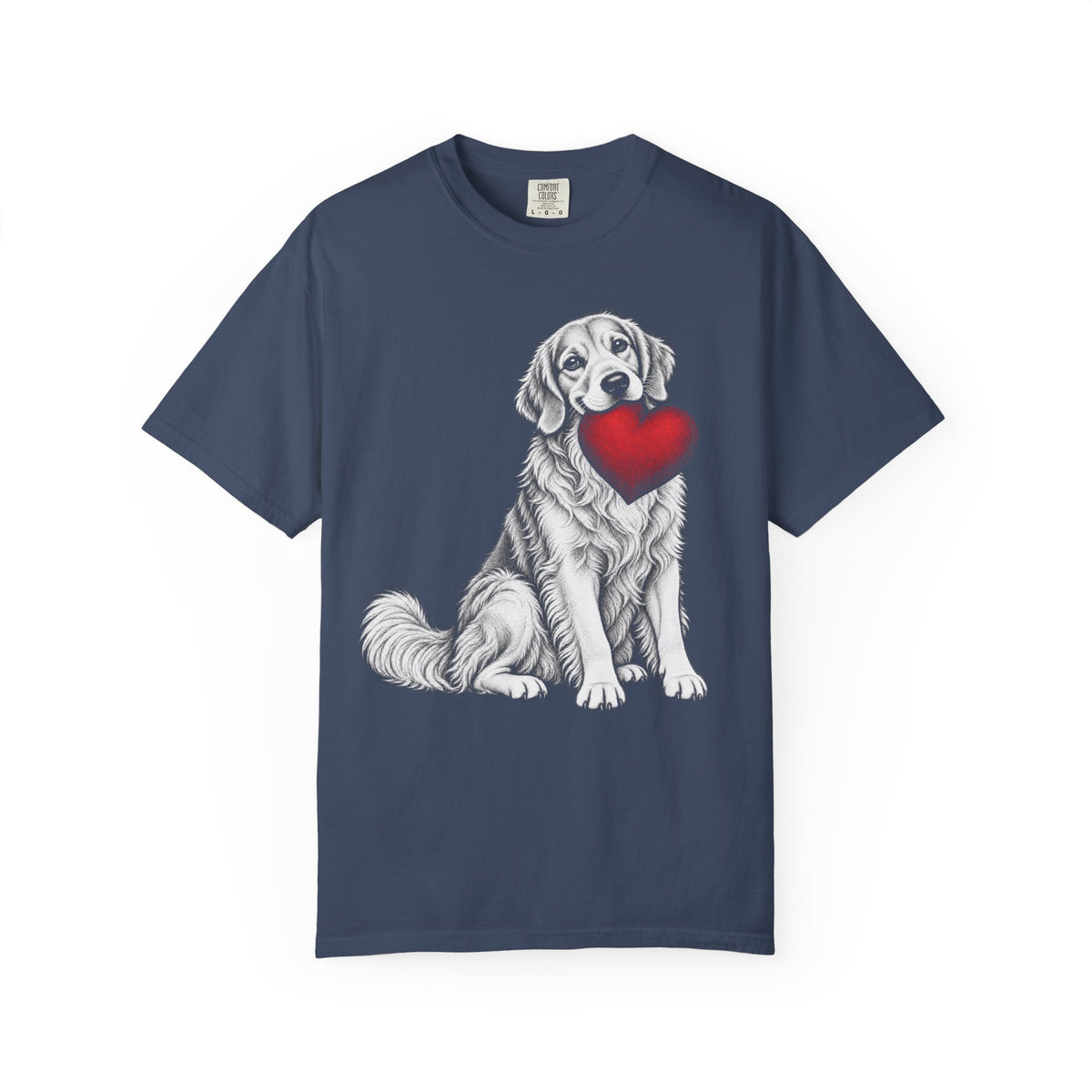 Golden Retriever Stole My Heart T-Shirt in Midnight from When Dogs Fly