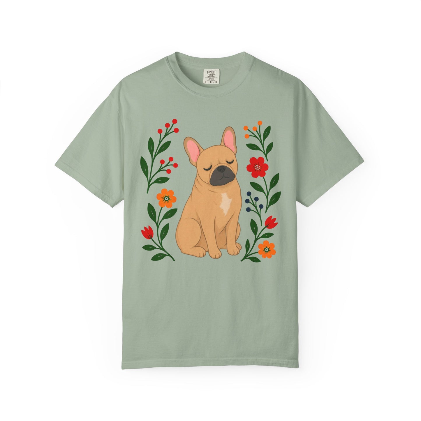 Wildflower Daydreaming French Bulldog T-Shirt