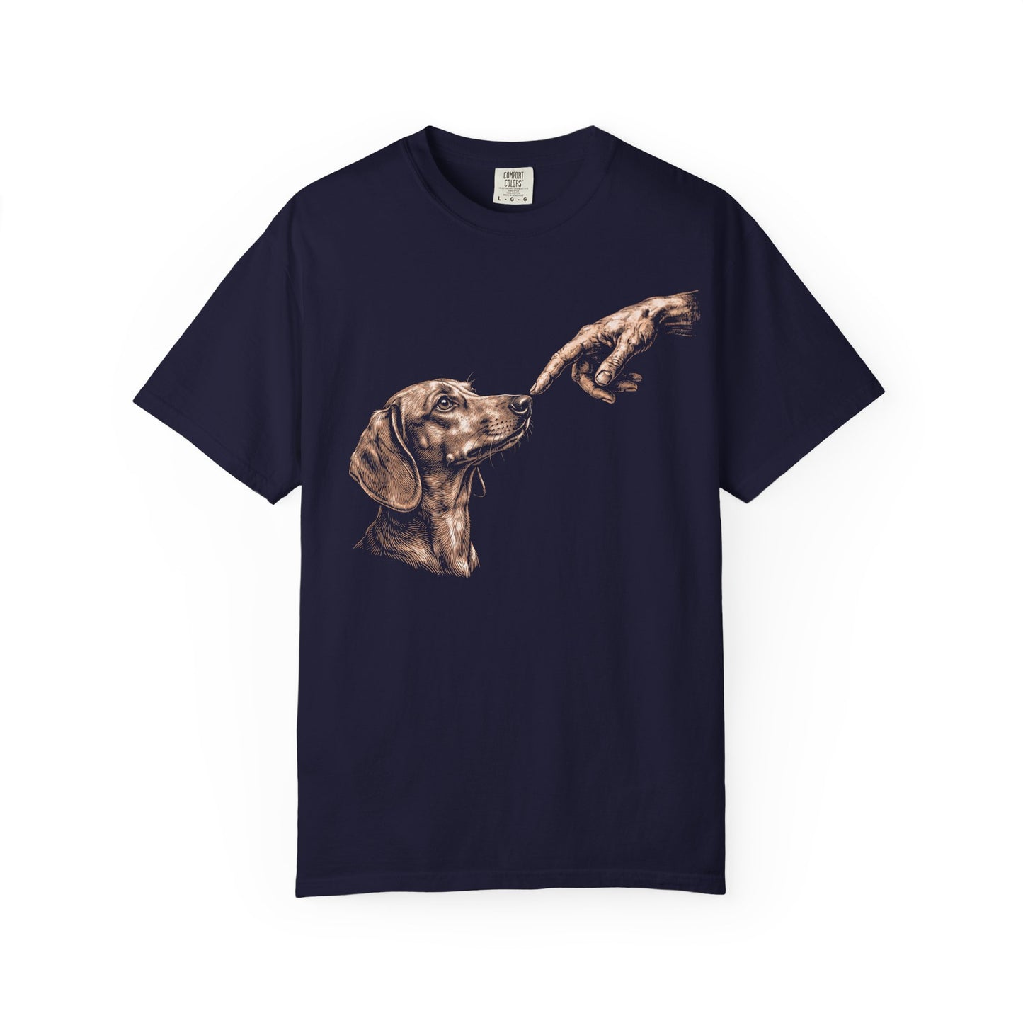 The Big Boop Dachshund T-Shirt in True Navy from When Dogs Fly