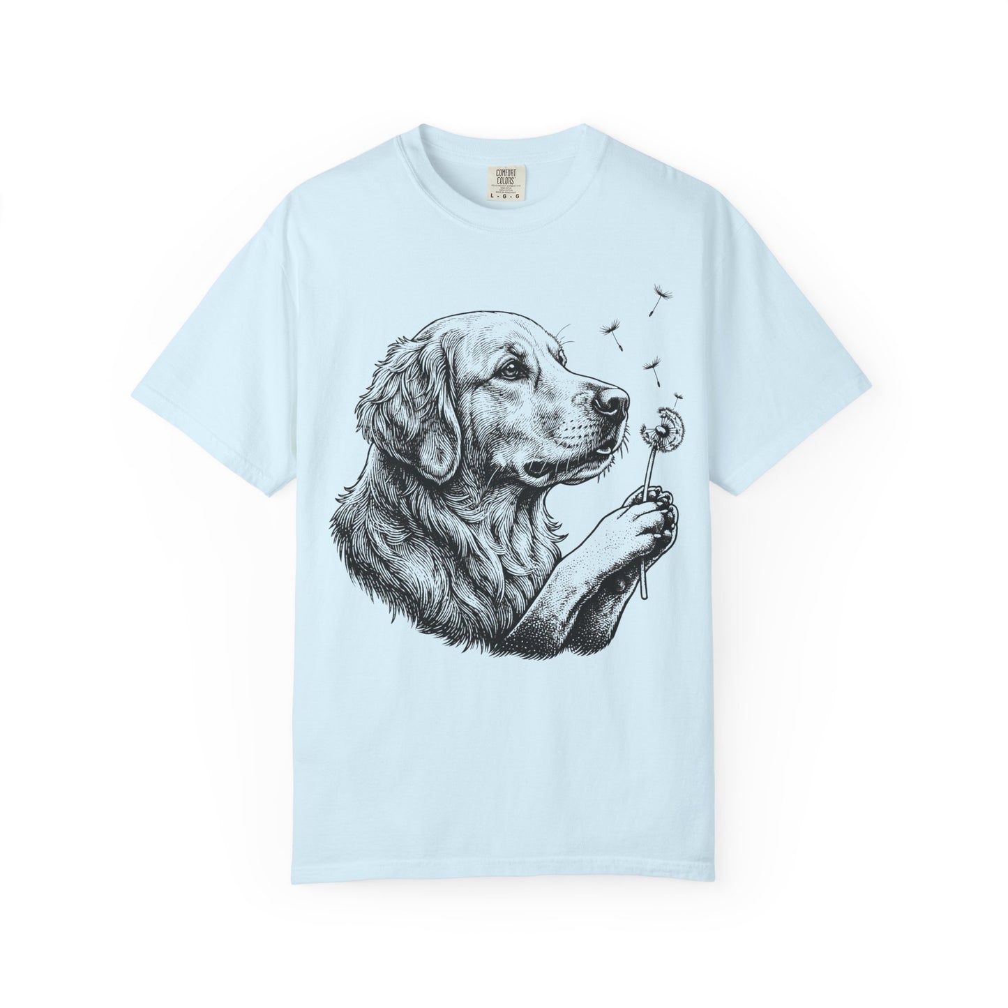 Golden Retriever Dandelion Seeds T-Shirt