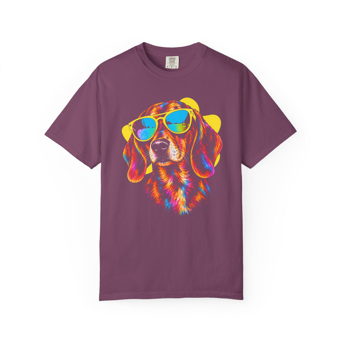 Pawsitively Stylish Dachshund T-Shirt in Berry from When Dogs Fly