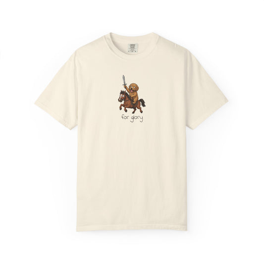 For Glory Labradoodle T-Shirt in Ivory from When Dogs Fly