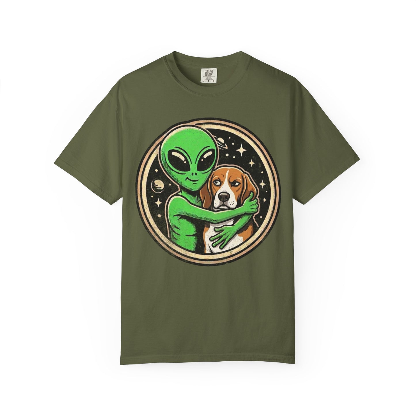 Every Alien Needs a Beagle T-Shirt in Hemp from When Dogs Fly