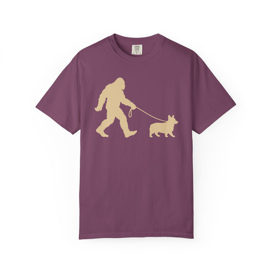 Bigfoot's Corgi T-Shirt in Berry from When Dogs Fly