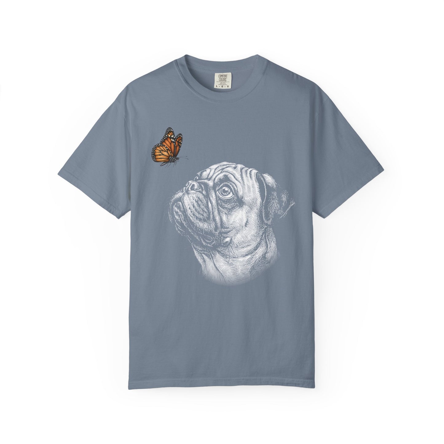 Hello Butterfly Pug T-Shirt