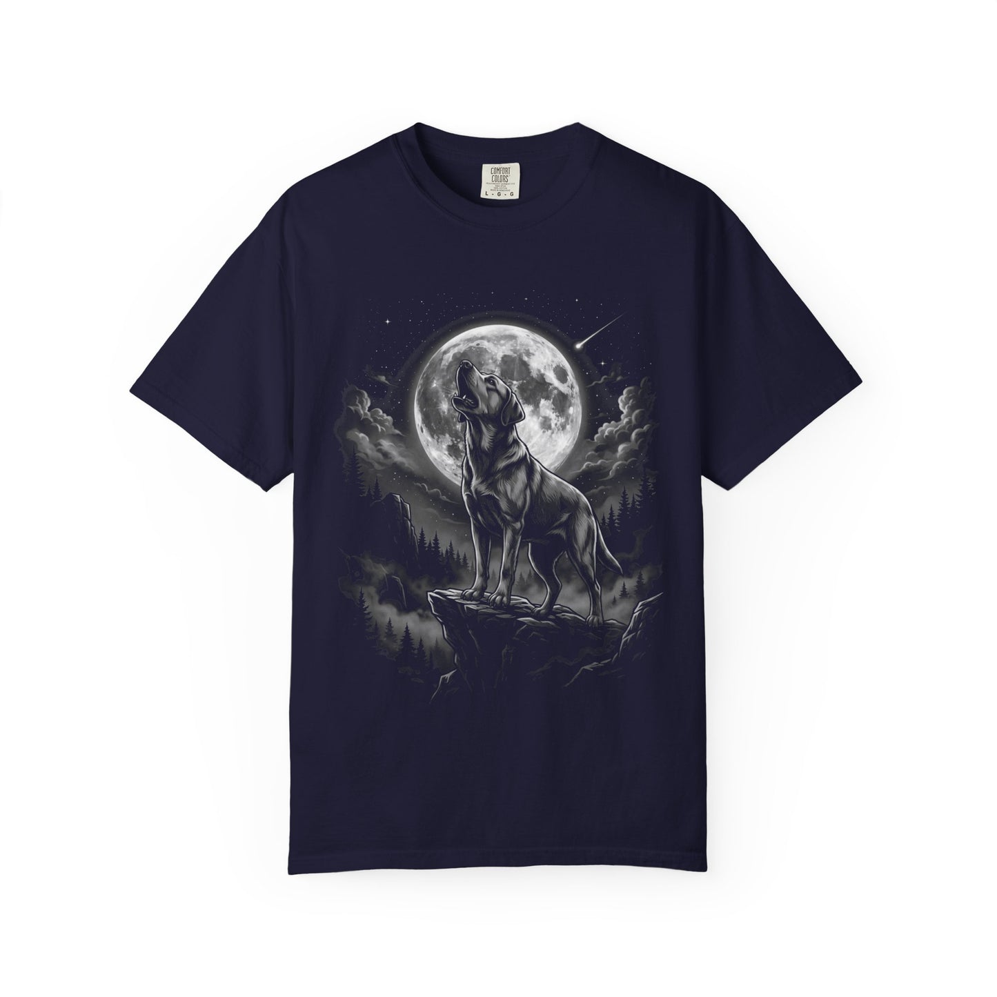 Born to Howl Labrador Retriever T-Shirt in True Navy from When Dogs Fly