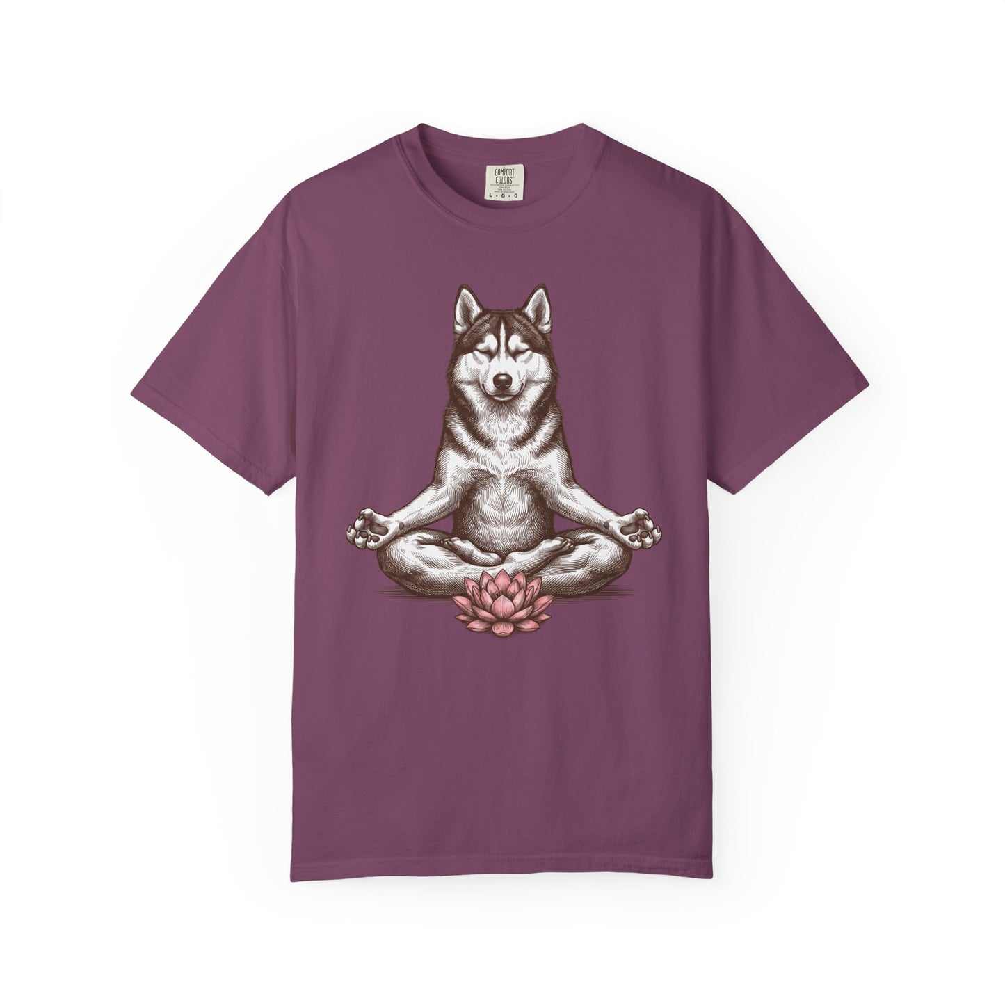 Siberian Husky State of Mind T-Shirt in Berry from When Dogs Fly