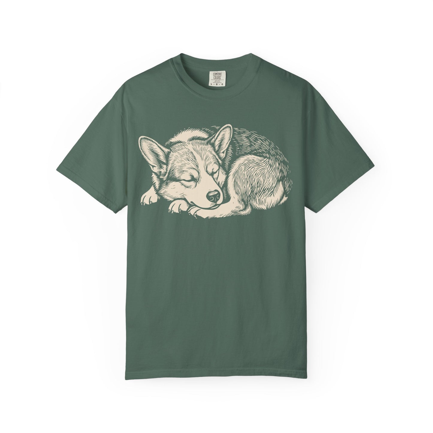 Cozy Nap Time Corgi T-Shirt from When Dogs Fly