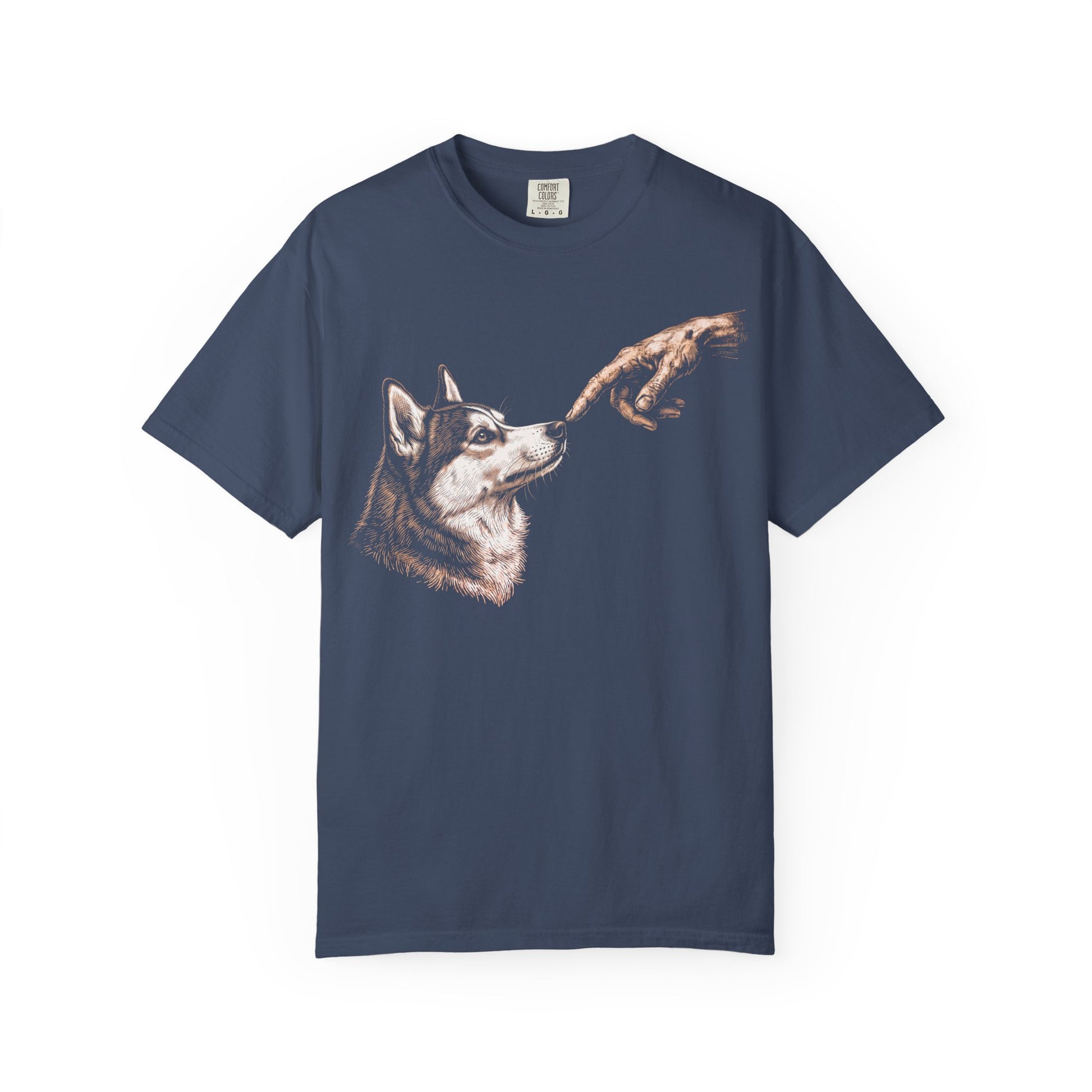 The Big Boop Siberian Husky T-Shirt in Midnight from When Dogs Fly