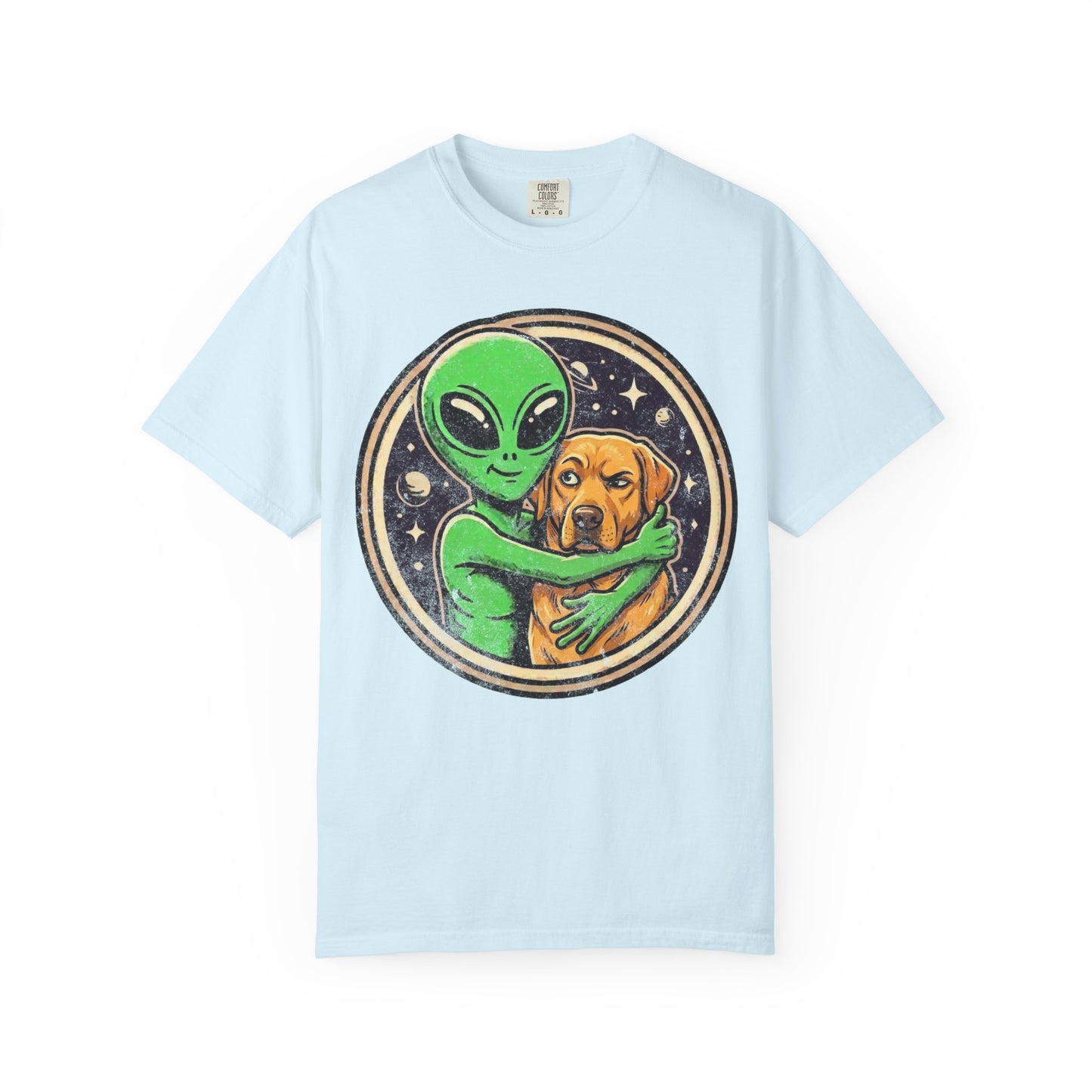 Every Alien Needs a Labrador Retriever T-Shirt in Chambray from When Dogs Fly