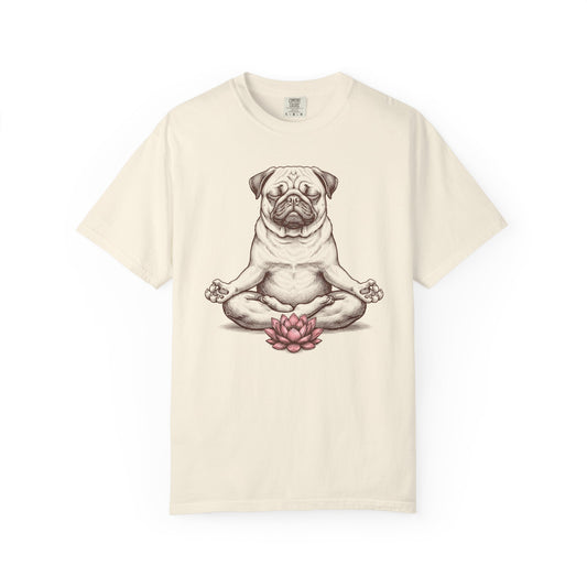 Pug State of Mind T-Shirt in Ivory from When Dogs Fly