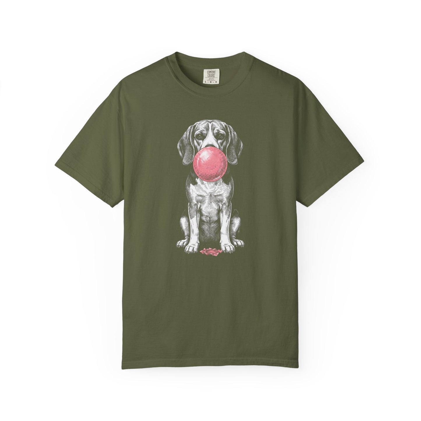 Bubblegum Beagle T-Shirt in Hemp from When Dogs Fly
