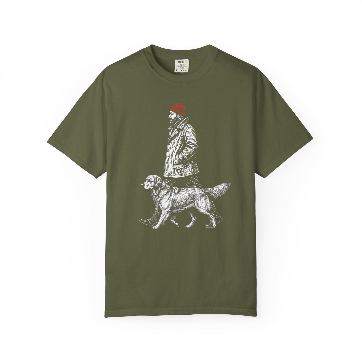 Good Company Vintage Golden Retriever T-Shirt in Hemp from When Dogs Fly
