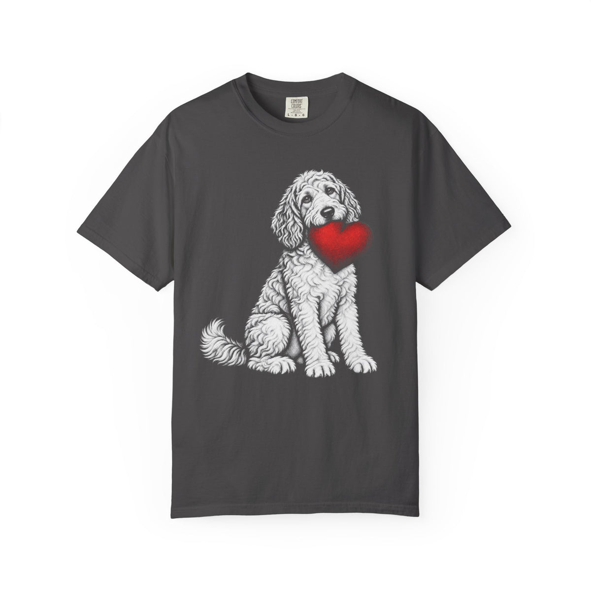 Doodle Stole My Heart T-Shirt in Graphite from When Dogs Fly