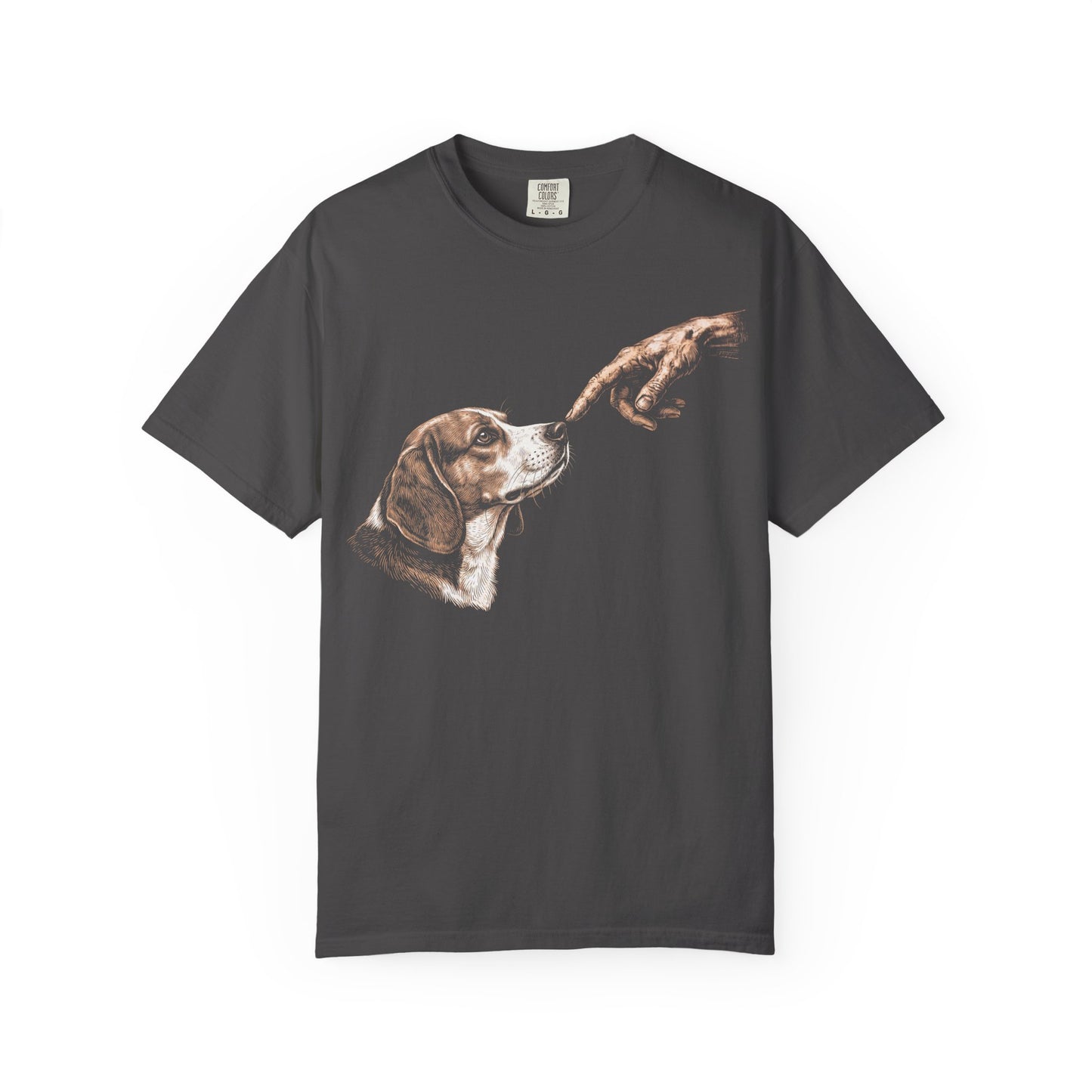 The Big Boop Beagle T-Shirt in Graphite from When Dogs Fly