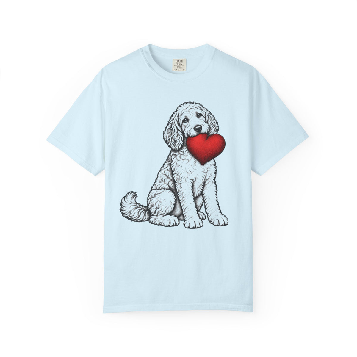 Doodle Stole My Heart T-Shirt in Chambray from When Dogs Fly