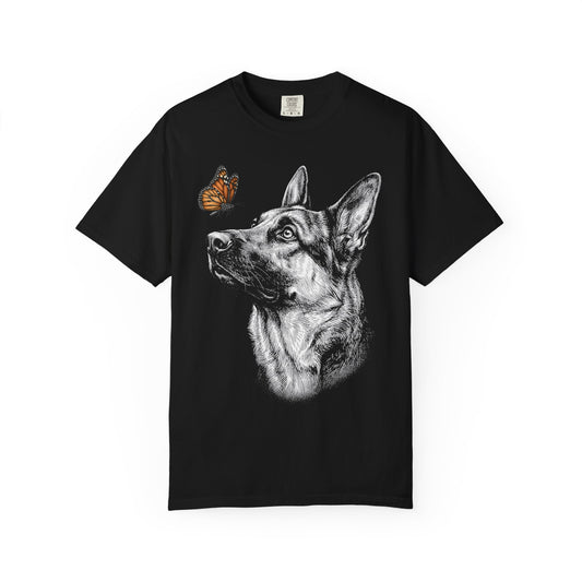Hello Butterfly German Shepherd T-Shirt