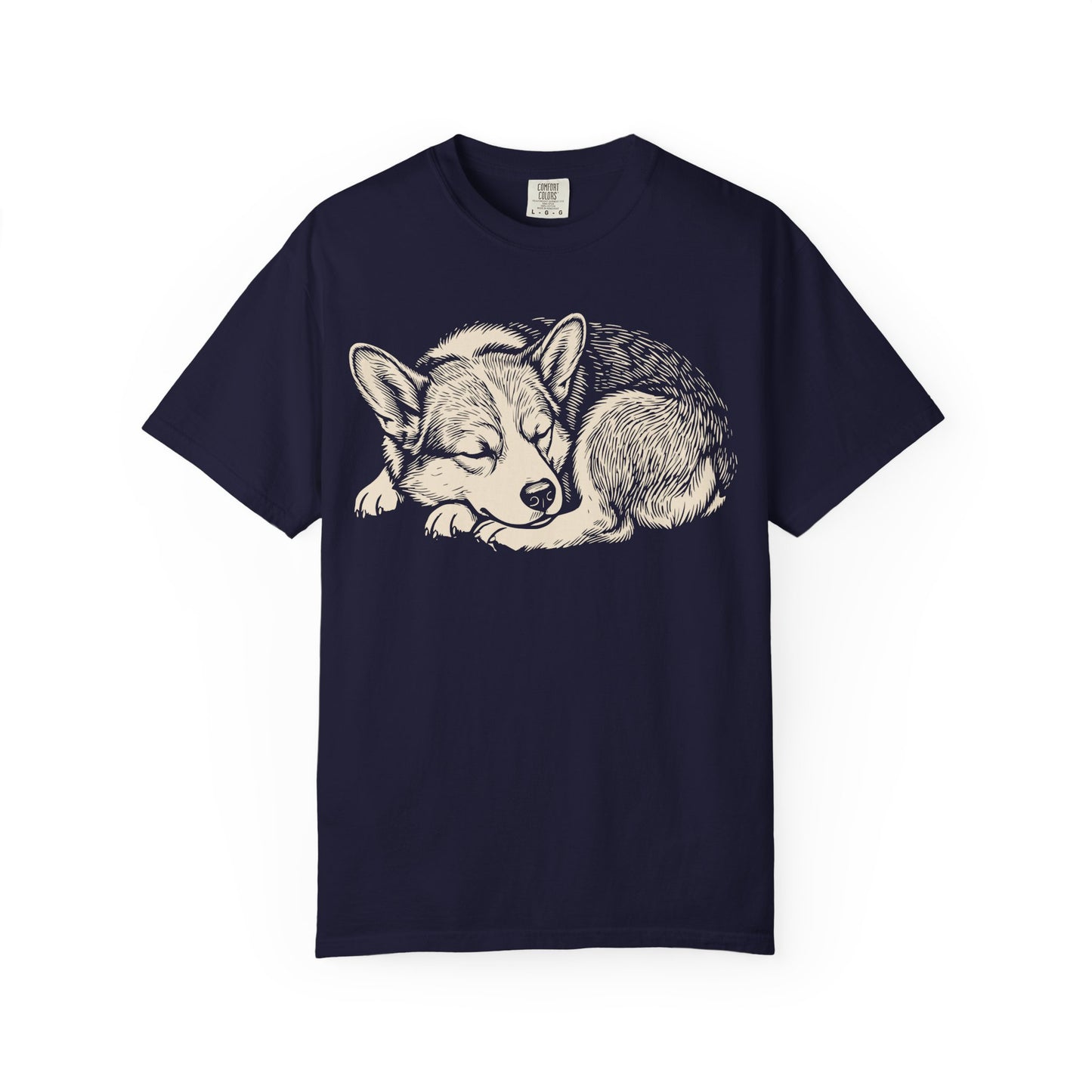 Cozy Nap Time Corgi T-Shirt from When Dogs Fly