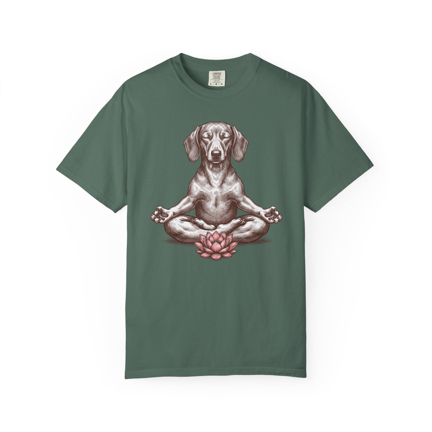 Dachshund State of Mind T-Shirt in Blue Spruce from When Dogs Fly
