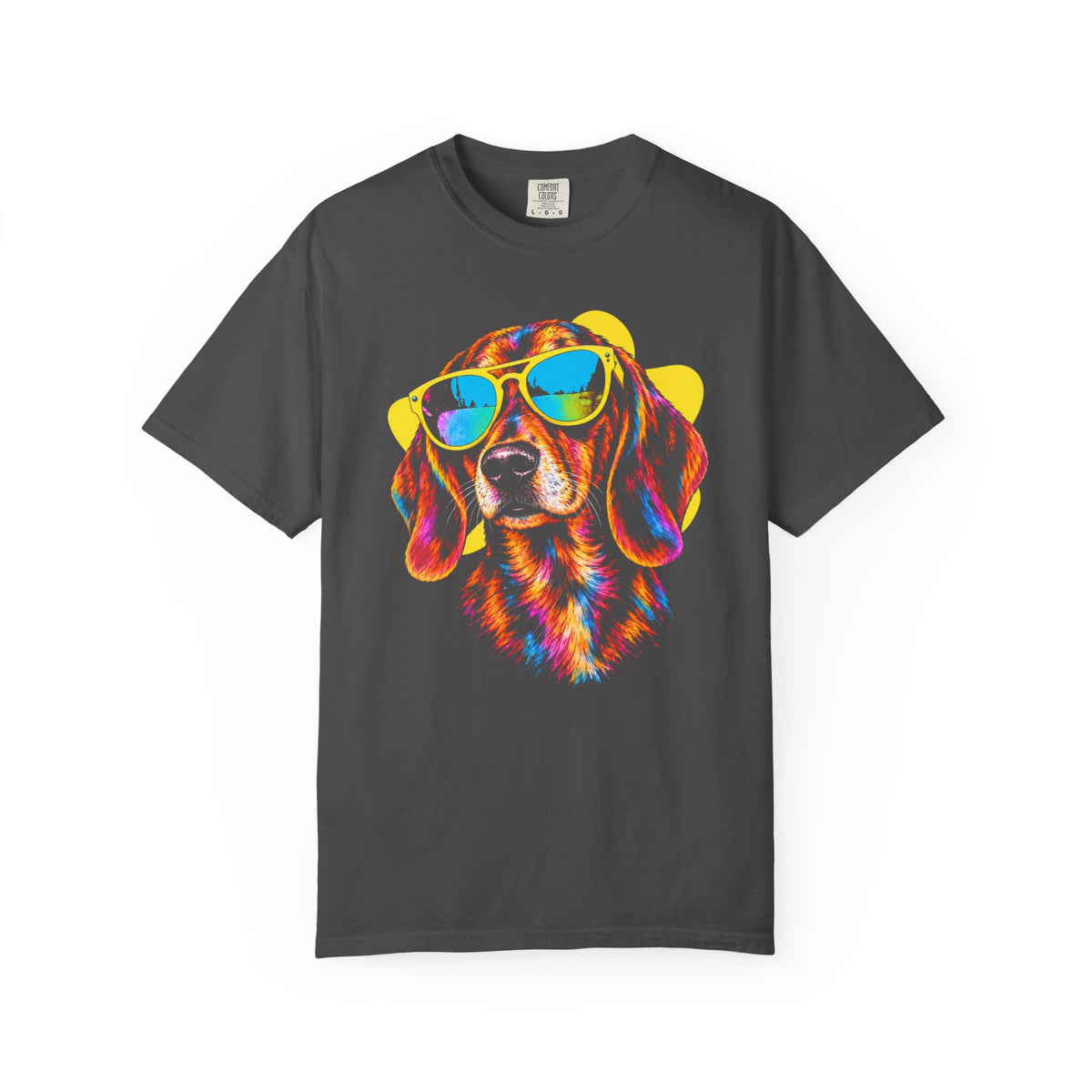 Pawsitively Stylish Dachshund T-Shirt in Graphite from When Dogs Fly