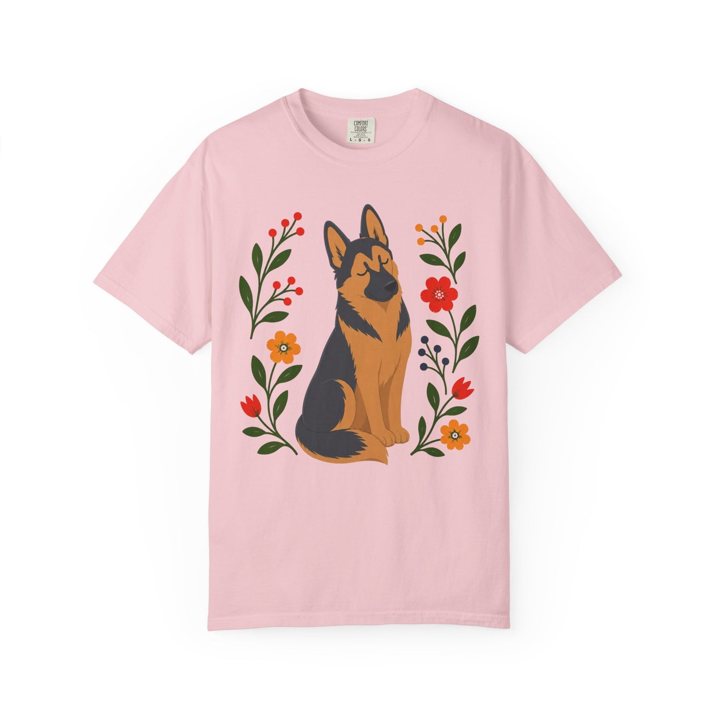 Wildflower Daydreaming German Shepherd T-Shirt