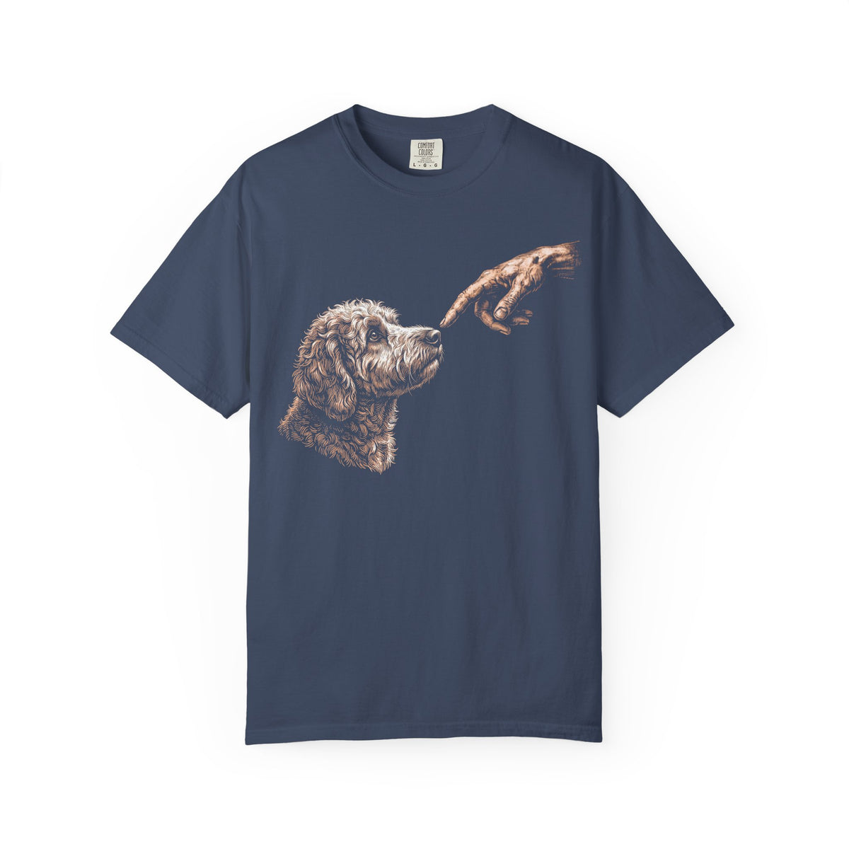 The Big Boop Labradoodle T-Shirt in Midnight from When Dogs Fly