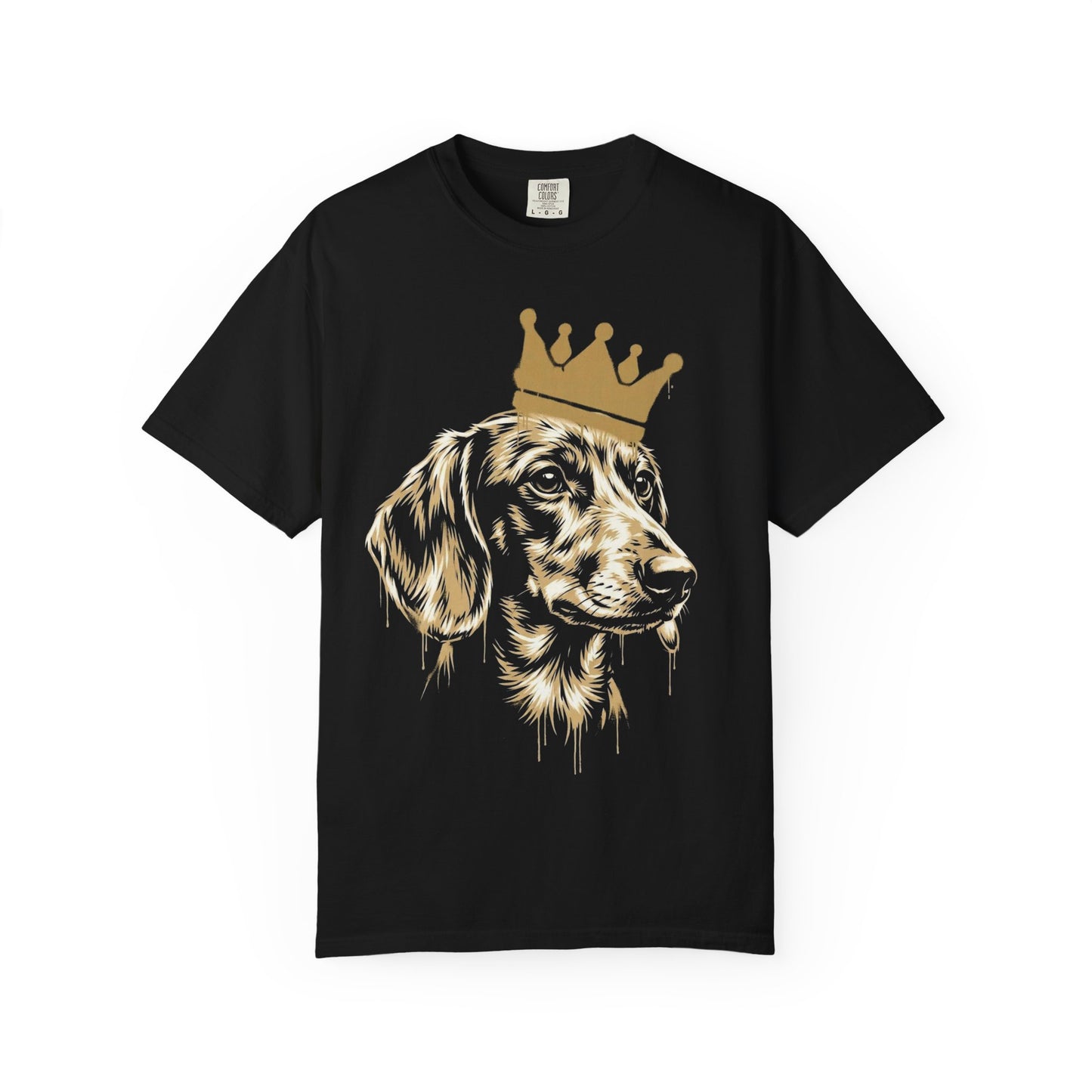 Long Live the Dachshund T-Shirt in Black from When Dogs Fly
