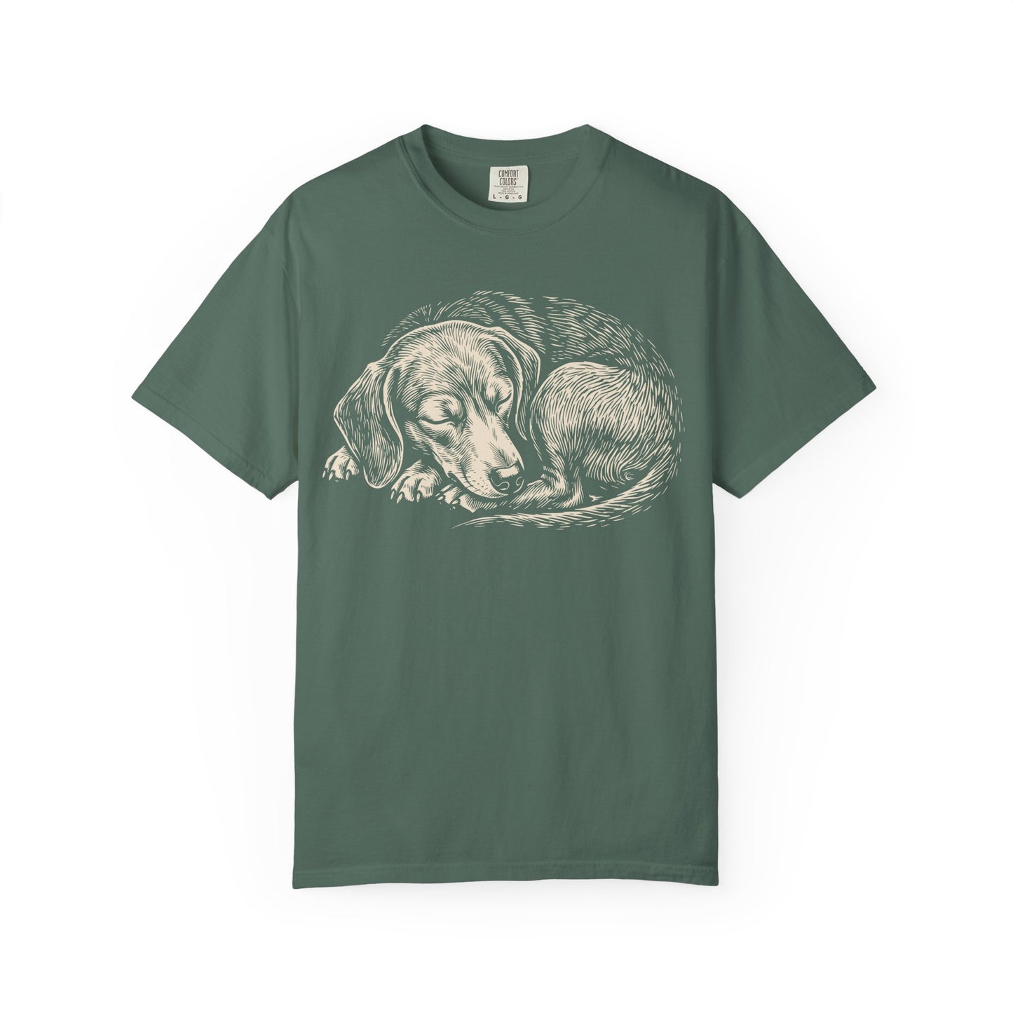 Cozy Nap Time Dachshund T-Shirt from When Dogs Fly