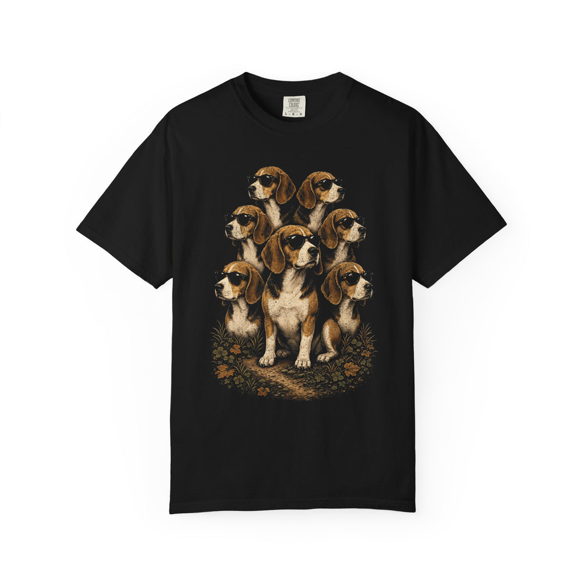 The Beagle Crew T-Shirt in Black from When Dogs Fly