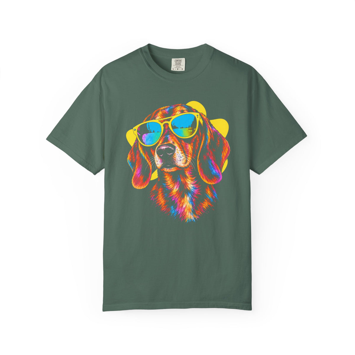 Pawsitively Stylish Dachshund T-Shirt in Blue Spruce from When Dogs Fly
