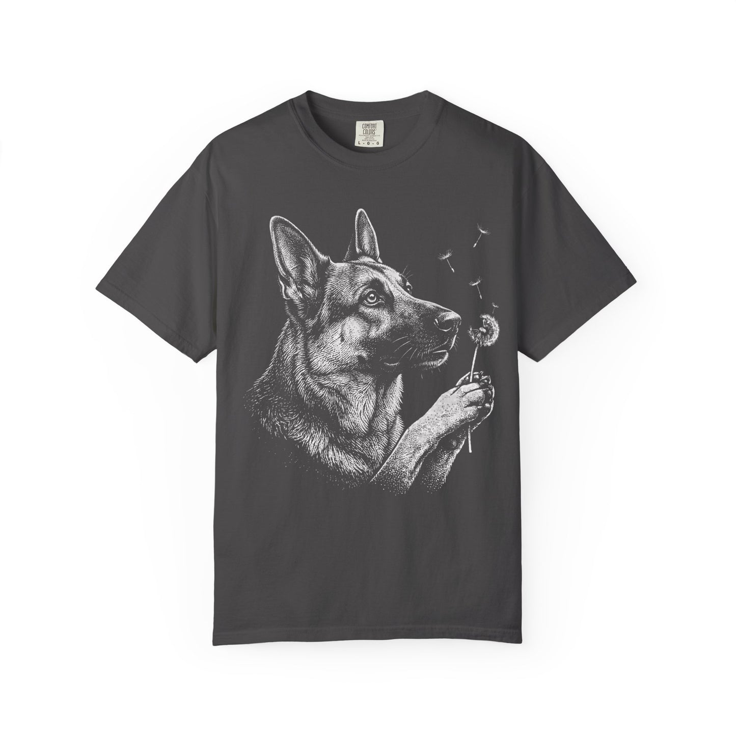 German Shepherd Dandelion Seeds T-Shirt