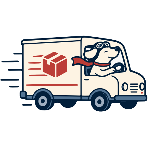 Fast shipping delivery truck icon